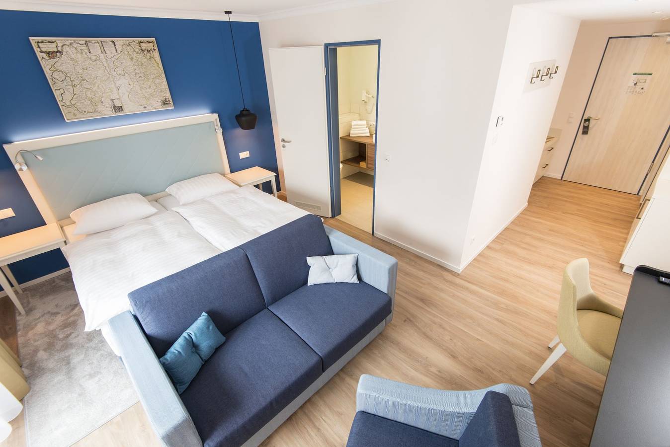 Boutique-Hotel Zur alten Post Neubau - Großes Wohnzimmer in Hafen Büsum, Büsum