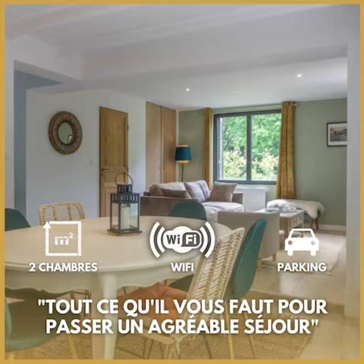 Location de vacances pour 4 personnes, avec jardin et terrasse dans Saint-Hilaire-Saint-Mesmin