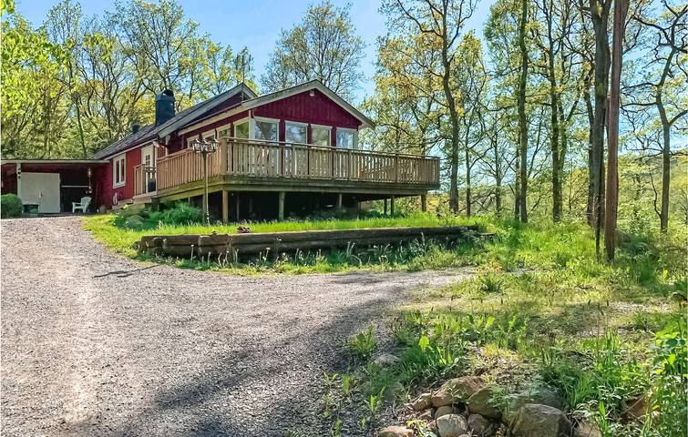 Ferienhaus für 5 Personen, mit Terrasse und Garten sowie Ausblick in Falkenbergs und Umgebung
