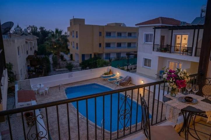 Ferienwohnung für 4 Personen, mit Ausblick und Balkon sowie Pool in Paphos - 4