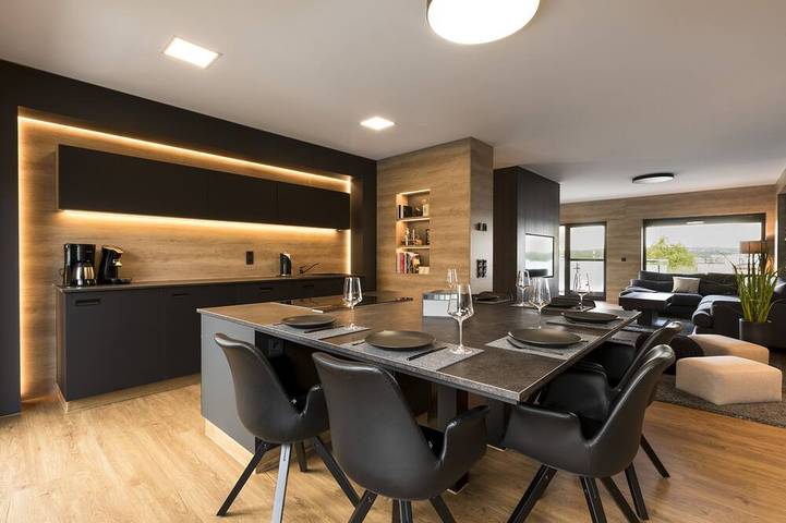 Ferienhaus für 6 Personen, mit Balkon und Garten sowie Sauna