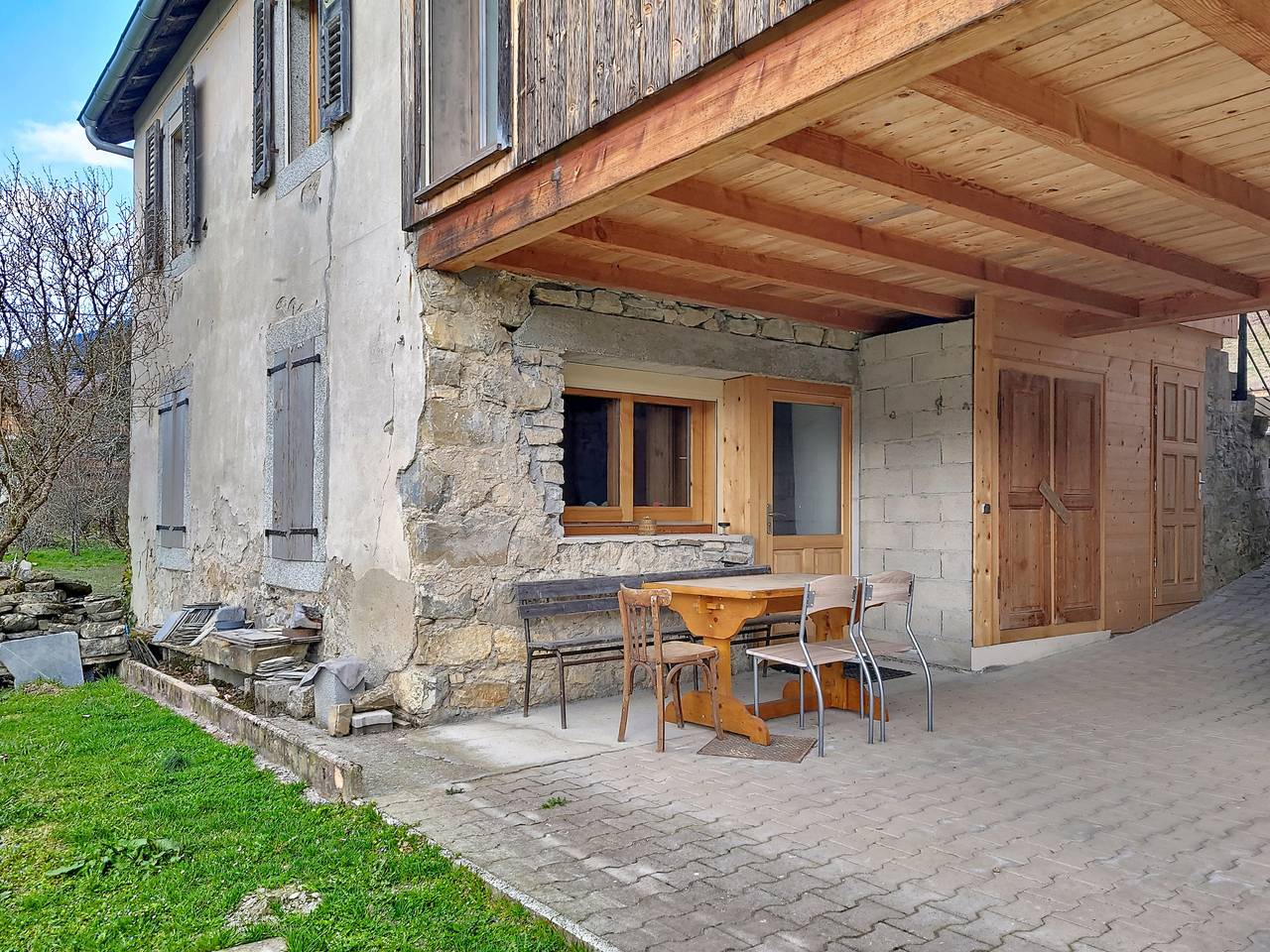 Ganze Wohnung, Les 3 Soeurs - 2 chambres - 6 personnes - Vue montagne - Jardin au calme in Le Biot, Thonon-les-Bains und Umgebung