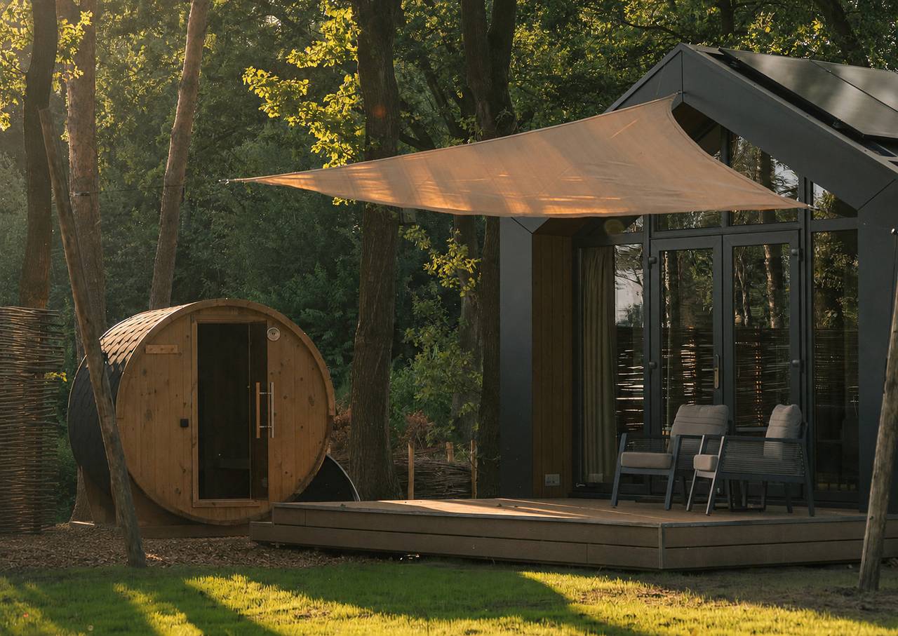 Hofparken De Bergvennen — Wald-Lodge mit Sauna | 2 Pers. in Twente