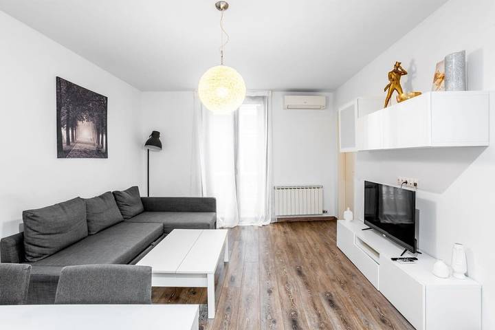 Apartamento de vacaciones para 7 personas, con Jardín en Gracia