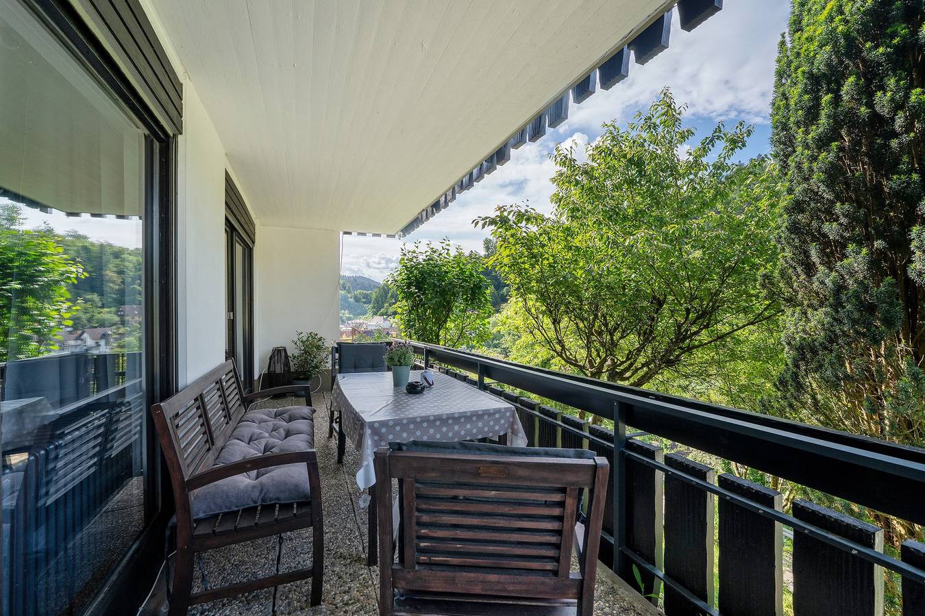 Ganze Wohnung, Ferienwohnung 'Am Lehen' mit Bergblick, privater Terrasse und Wi-Fi in Schiltach, Kinzigtal