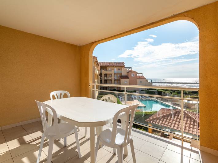 Gîte pour 4 personnes, avec piscine et balcon à Valras-Plage - 2