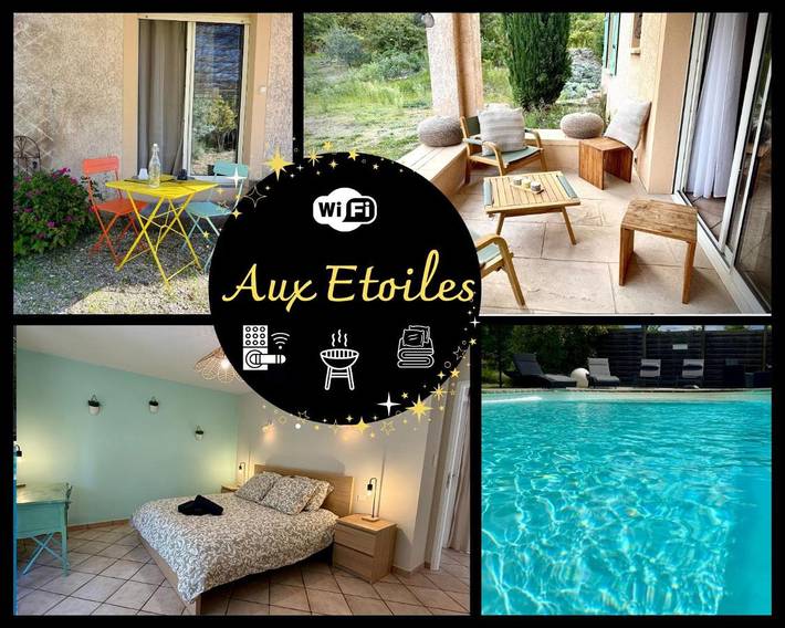 Location de vacances pour 6 personnes, avec piscine ainsi que terrasse et jardin à Chandolas