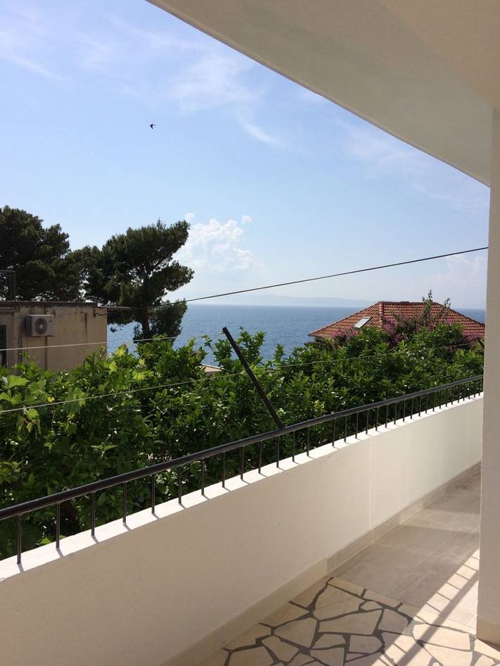 Ganzes Studio, Studioapartment in Podgora mit Meerblick, Balkon, Klimaanlage, W-Lan (4492-4) in Podgora, Makarska Riviera