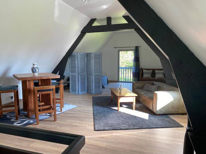 Location de vacances pour 4 personnes, avec Balcon ainsi que Jardin et Vue à Saint-Philbert-des-Champs