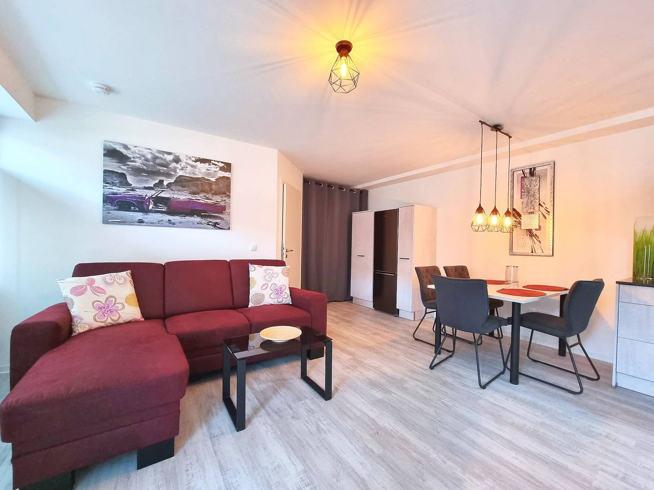 Feriendomizil Apartmentschreck - Ferienwohnung Lila Versuchung in Volkach, Fränkisches Weinland