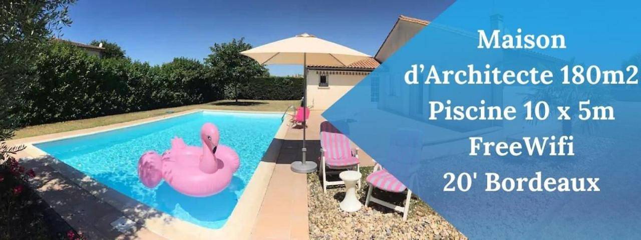 Location de vacances pour 5 personnes, avec jardin et piscine à Podensac