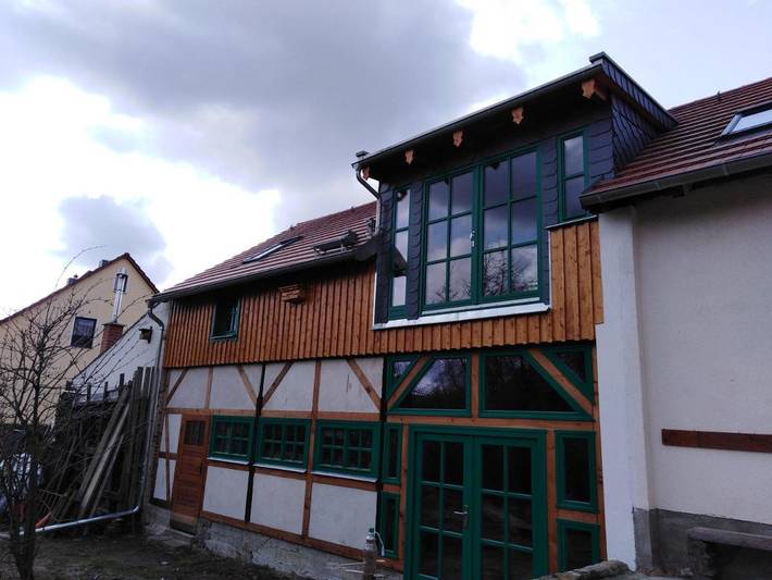 Ferienwohnung für 6 Personen, mit Balkon und Terrasse sowie Garten und Ausblick in Schönfeld-Weißig - 2