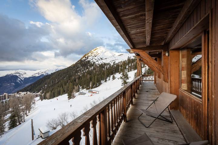 Gîte pour 16 personnes, avec Balcon ainsi que Piscine et Sauna dans Belle Plagne