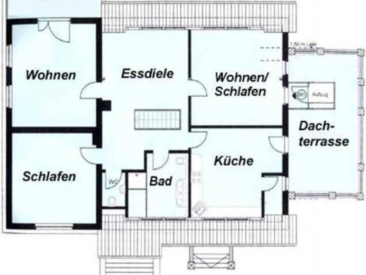 Ganze Wohnung, Ferienwohnung 'Blanck 1' mit Seeblick, privater Terrasse und Wi-Fi in Malchow, Fleesensee
