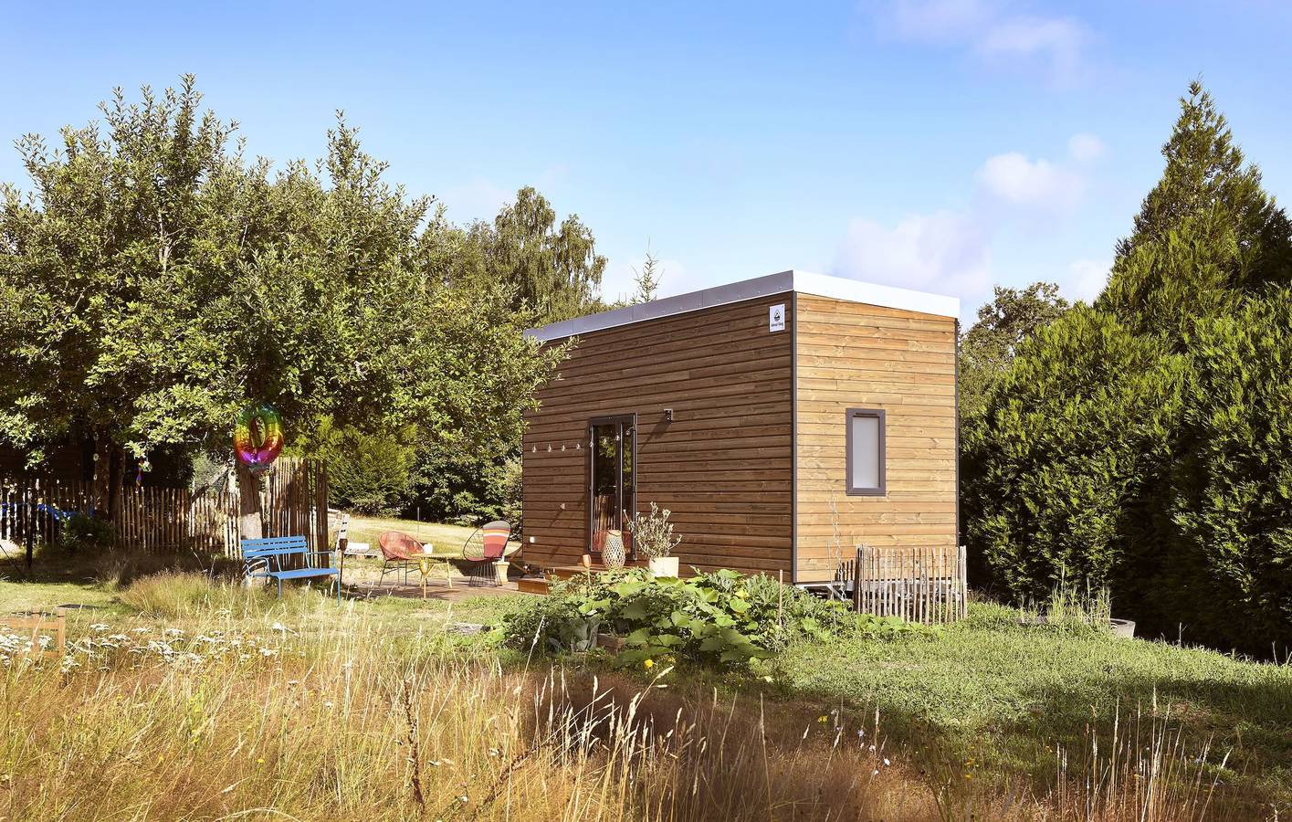 Chalet 'La Tiny House De La Blandinière' avec terrasse privée, jardin partagé et Wi-Fi in Vertou, Région de Nantes