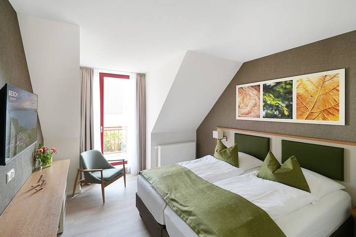 Ferienwohnung für 4 Personen, mit Sauna und Balkon sowie Garten in Ganzlin - 2
