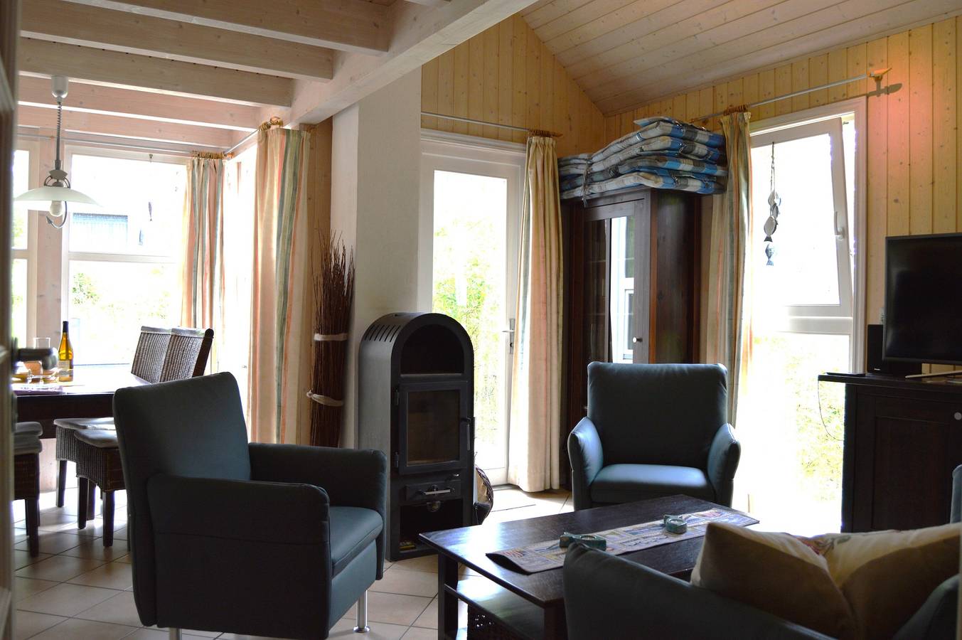 Casa de vacaciones 'Strandpark Baabe' con terraza privada y Wi-Fi in Baabe, Rügen