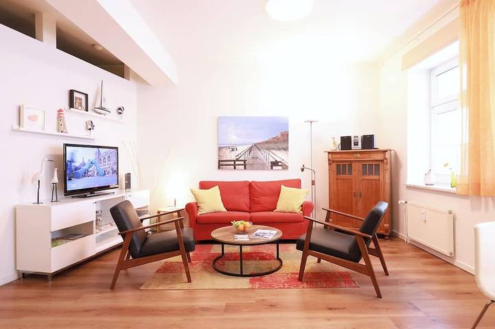 Appartamento intero, Residence presso il centro benessere! nel cuore di Warnemünde, vicino alla spiaggia, tranquilla e centrale in Warnemünde Strand, Warnemunde