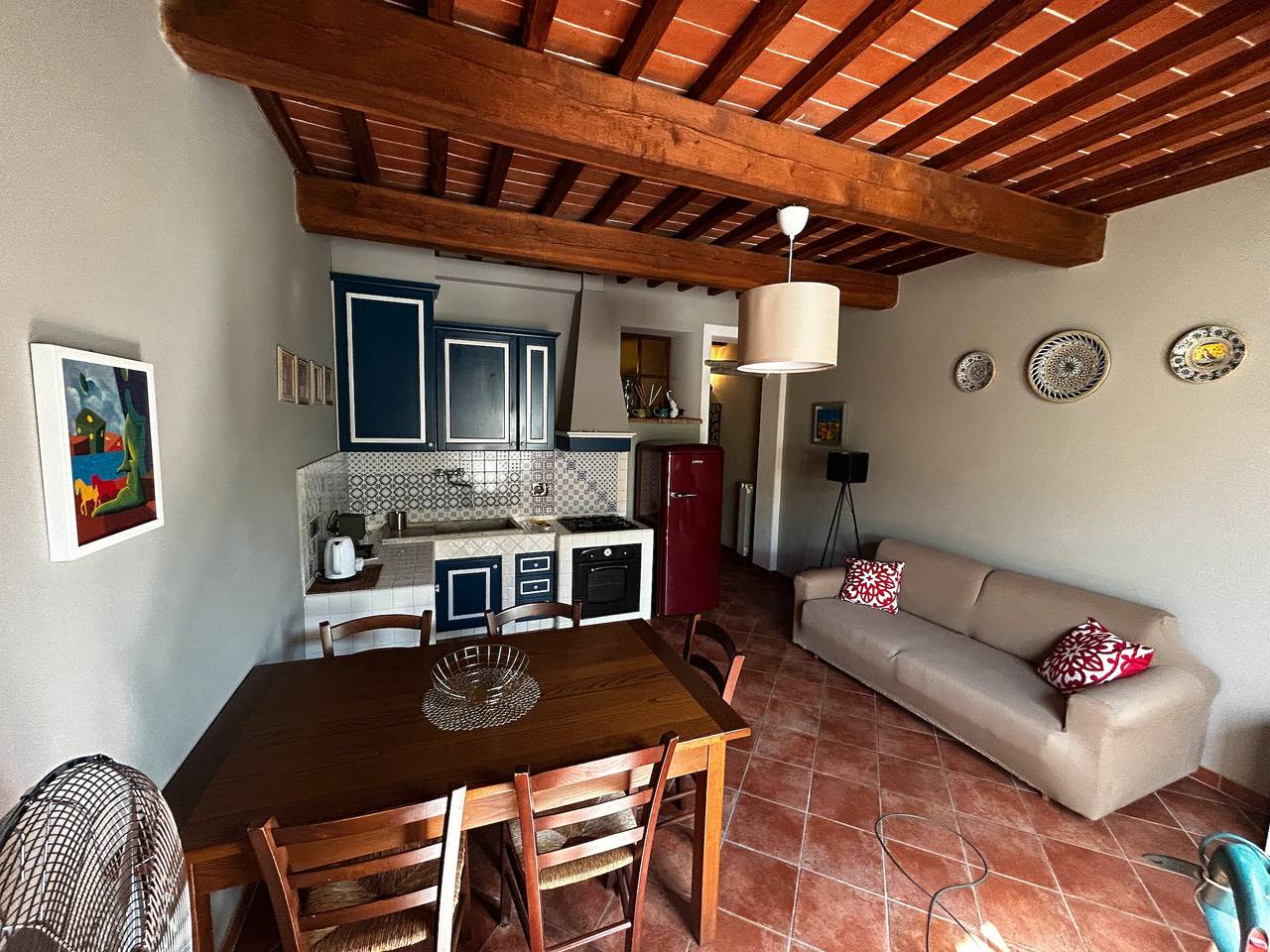 Ganze Wohnung, Apartment 'Rustico Con Piscina' mit Gemeinschaftspool, privatem Garten und Wlan in San Miniato, Pisa Provinz
