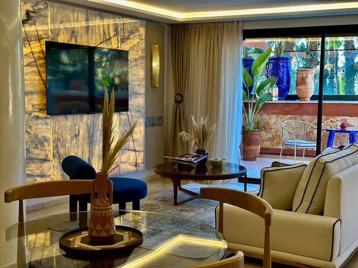 Appartement de vacances pour 2 personnes, avec vue et terrasse à Marrakech