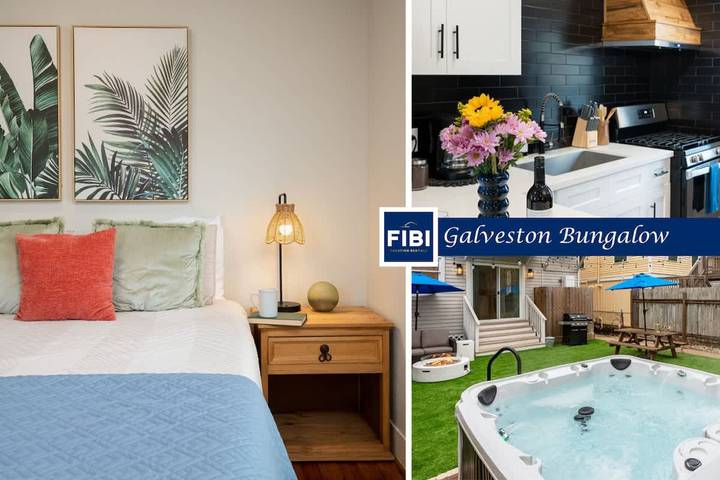 Vacation home for 6 people, with yard in Galveston