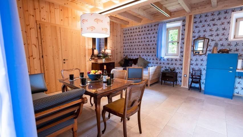 Ferienwohnung für 4 Personen, mit Sauna und Whirlpool sowie Balkon, mit Haustier in Oberbozen