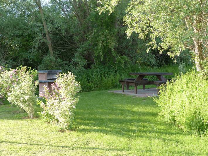 Reetdachhaus Eibe 2 mit Kamin Sauna Wlan - Dhh Eibe 2 in Puddemin, Poseritz