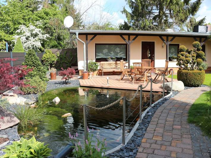 Ferienwohnung für 3 Personen, mit Terrasse und Garten in der Lausitz