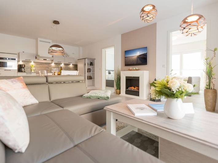 Ferienwohnung für 4 Personen, mit Balkon und Balkon/Terrasse sowie Terrasse und Sauna