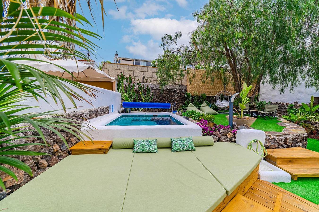 Maison de vacances 'Oceania' avec vue sur la mer, Wi-Fi et climatisation in Chayofa, Arona
