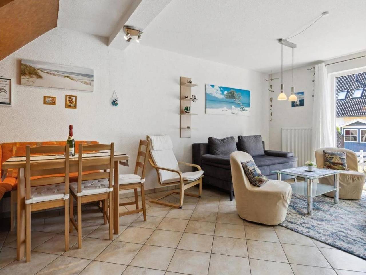 Strandnahes Ferienhaus mit Terrasse und Garten in Pruchten, Vorpommern-Rügen