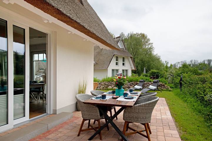 Ferienhaus für 4 Personen, mit Garten und Seeblick, mit Haustier am Salzhaff