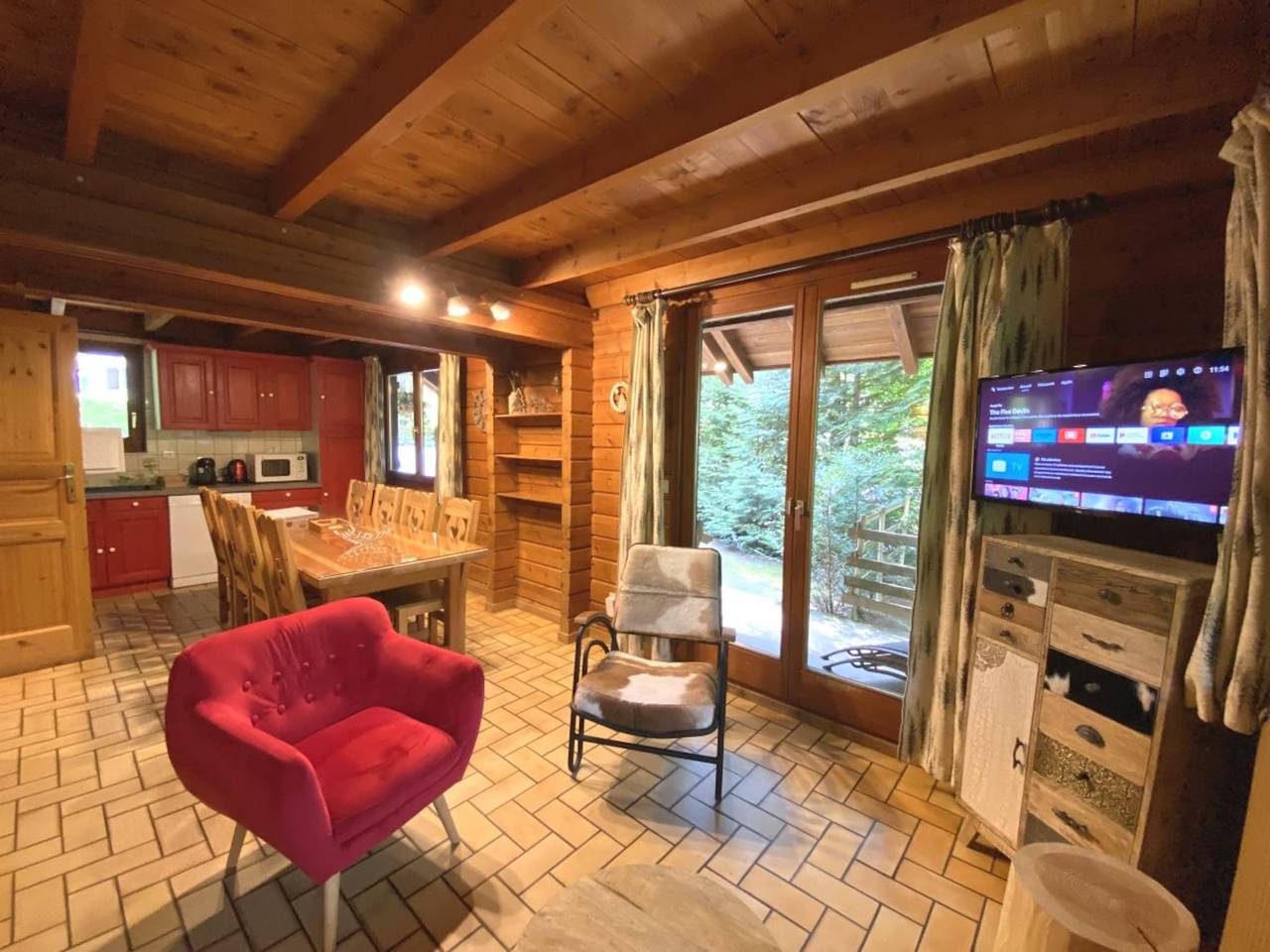 Chalet in La Bresse mit Bergblick in La Bresse, Regionaler Naturpark Belchen der Vogesen