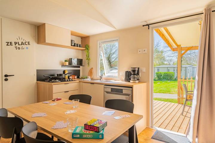 Mobil home pour 4 personnes, avec bassin pour enfant à Jugon-les-Lacs - 4