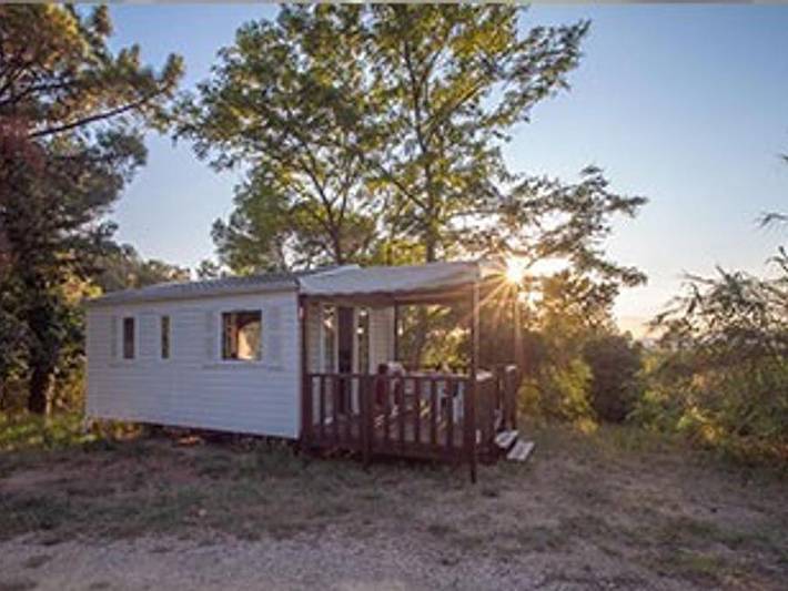 Camping La Pinède en Provence - Mobilheim 2 personen - Olivier Plus in Mondragon, Vaucluse