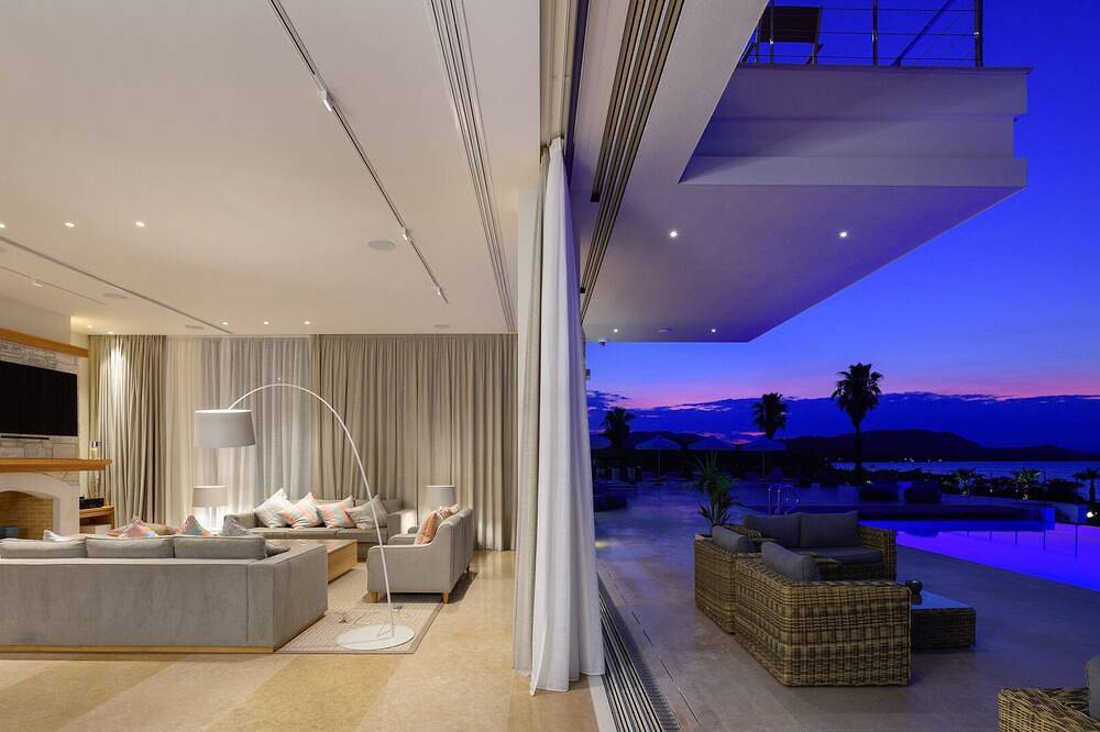 Beachfront Villa Natalia with Two Private Pools in Vourvourou, Chalkidiki