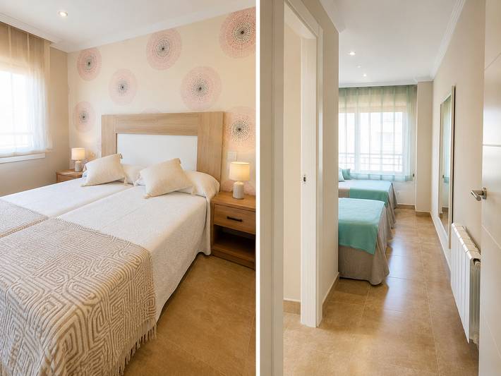 Apartamento para 6 personas, con terraza en O Grove