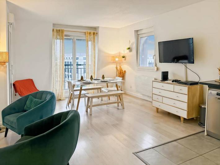 Gîte pour 5 personnes, avec balcon et vue dans Gare Du Val D Europe - 4