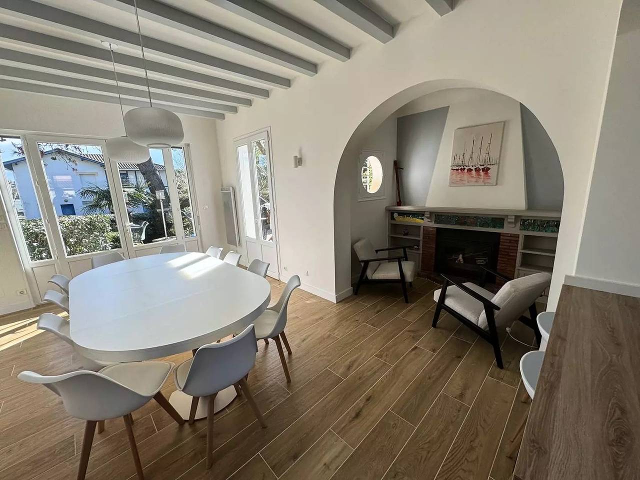 Capbreton. Villa Bakensack avec terrasse pour 12 personnes. Wifi in Capbreton, Côte d’Argent