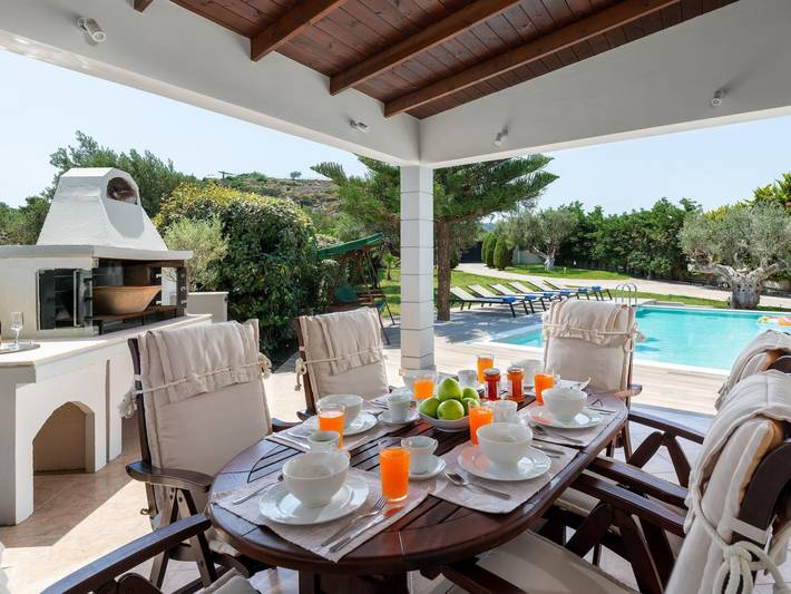 Ferienhaus für 6 Personen, mit Pool und Terrasse sowie Garten in Afantou - 4