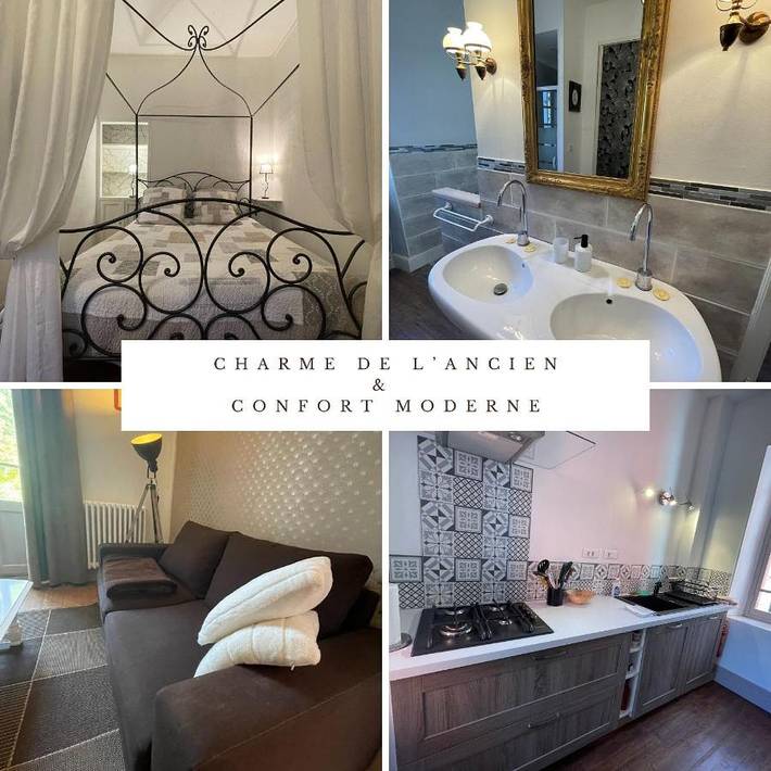 Gîte pour 4 personnes, avec piscine ainsi que vue et jardin à Besset (homonymie) - 3