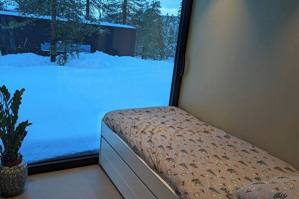 Moderne, von Snøhetta entworfene Hütte im Blefjell in Flesberg