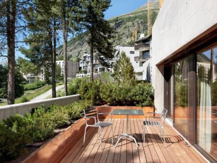 Ferienwohnung für 2 Personen, mit Terrasse und Garten sowie Sauna in Pontresina - 3