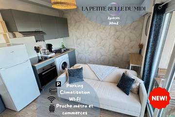 Gîte pour 2 personnes, avec vue et balcon à Ramonville-Saint-Agne