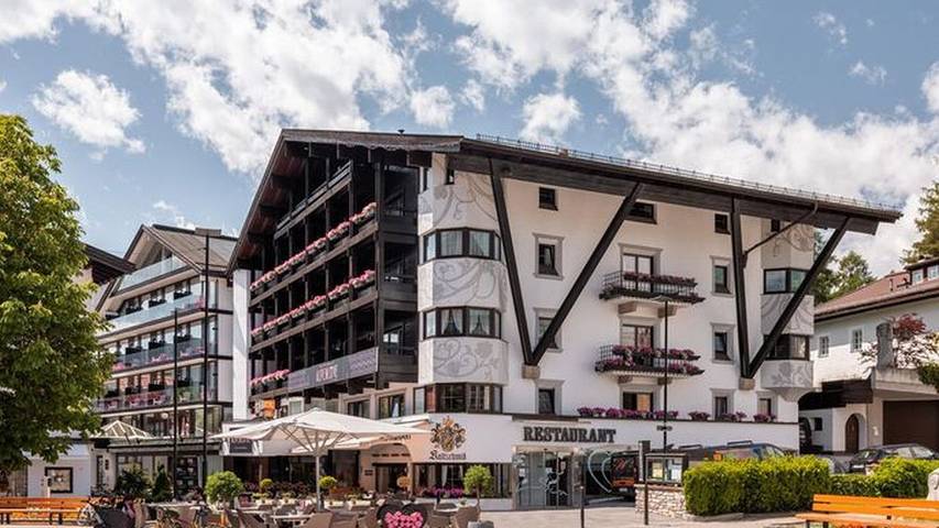 Hütte für 2 Personen, mit Terrasse und Pool sowie Whirlpool, mit Haustier in Seefeld in Tirol
