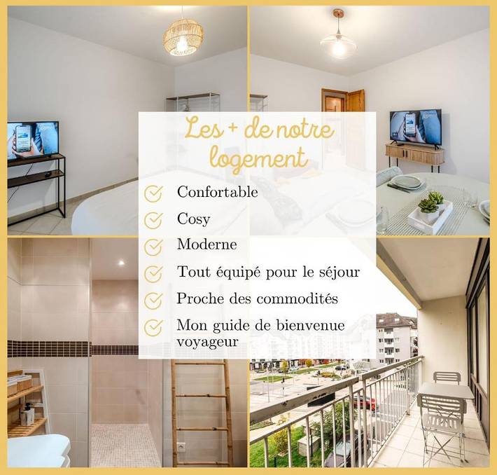 Gîte pour 4 personnes, avec balcon à Ambilly - 4