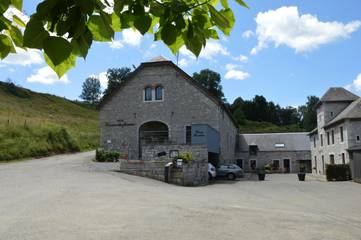 Location de vacances pour 25 personnes, avec jardin, animaux acceptés à Houyet