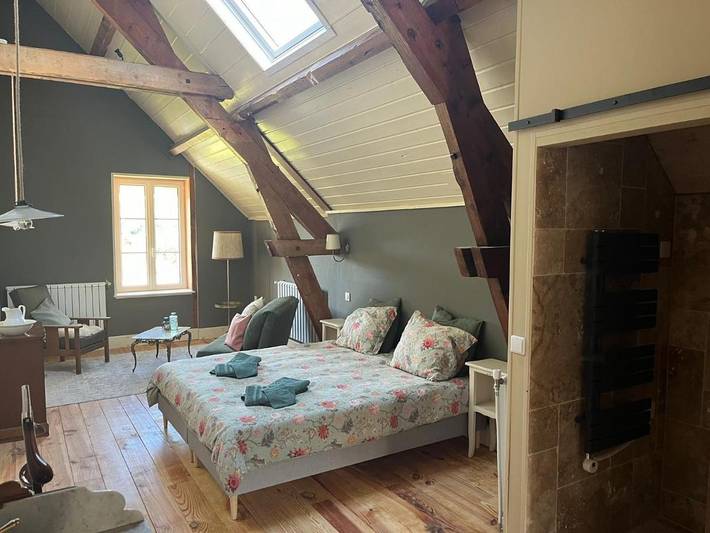 Chambre d’hôte pour 2 personnes, avec Terrasse ainsi que Jardin et Vue