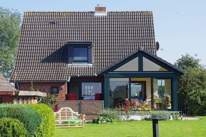 Ferienhaus für 8 Personen, mit Terrasse und Garten sowie Ausblick in Maasholm