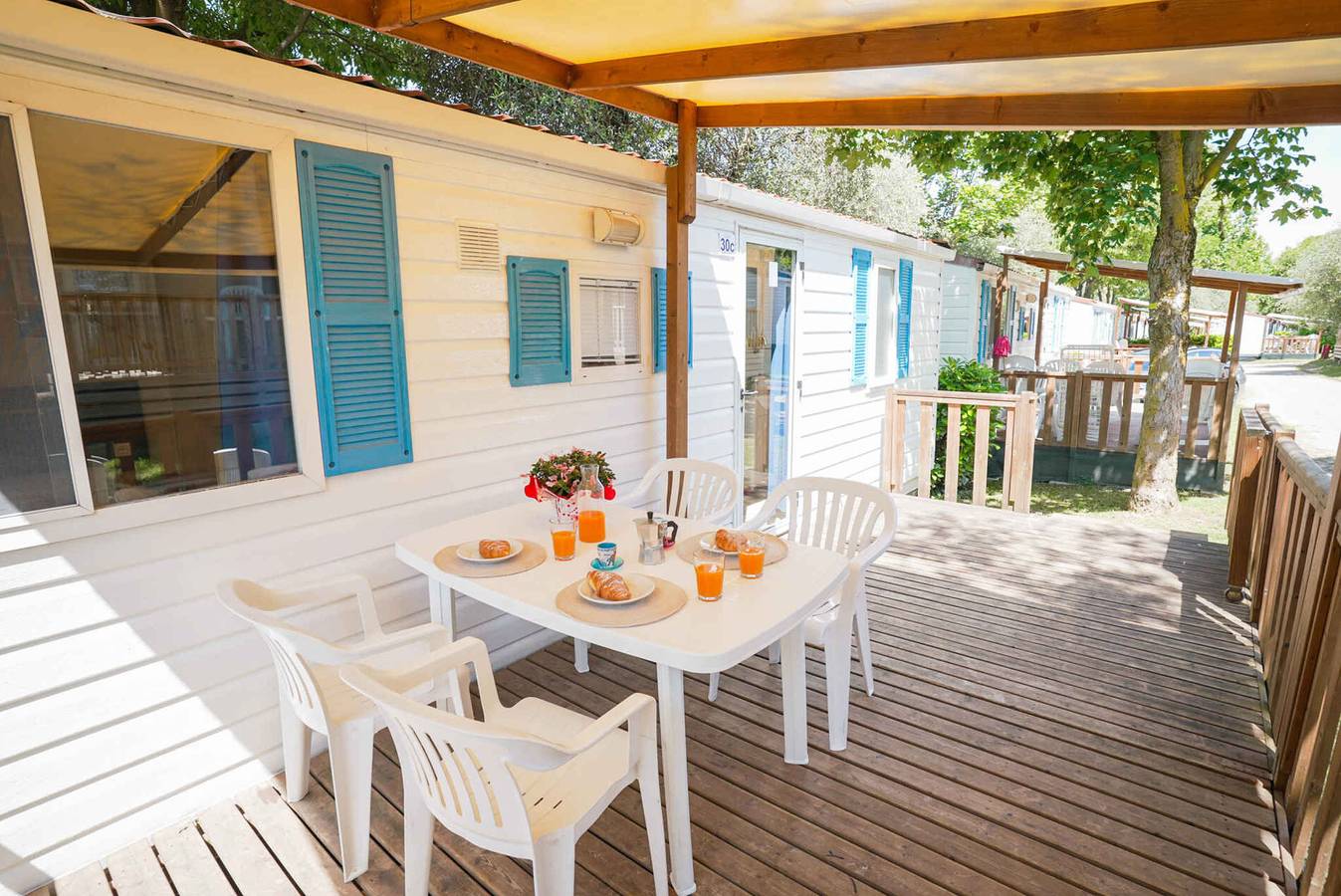 Mobilehome mit Klimaanlage, Terrasse und Pool  in Balatonfüred, Balatonfüredi járás